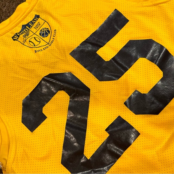 EUC Jordan #25 Michigan Wolverines Maize Basketball Jersey XL Men’s tank top - Picture 3 of 4